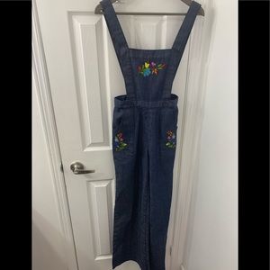 Vintage 70’s Pinafore Overalls